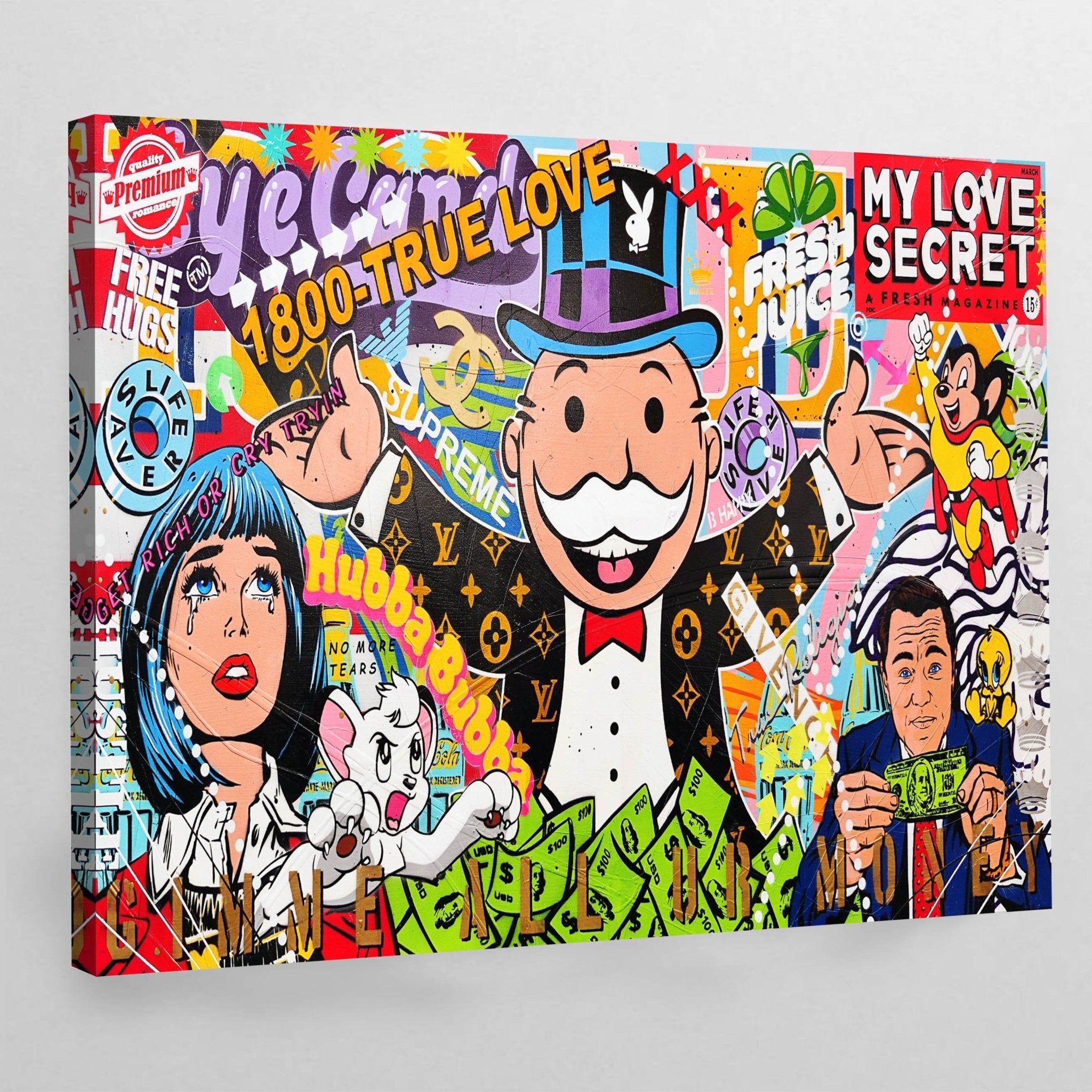 Comic Graffiti Canvas Art