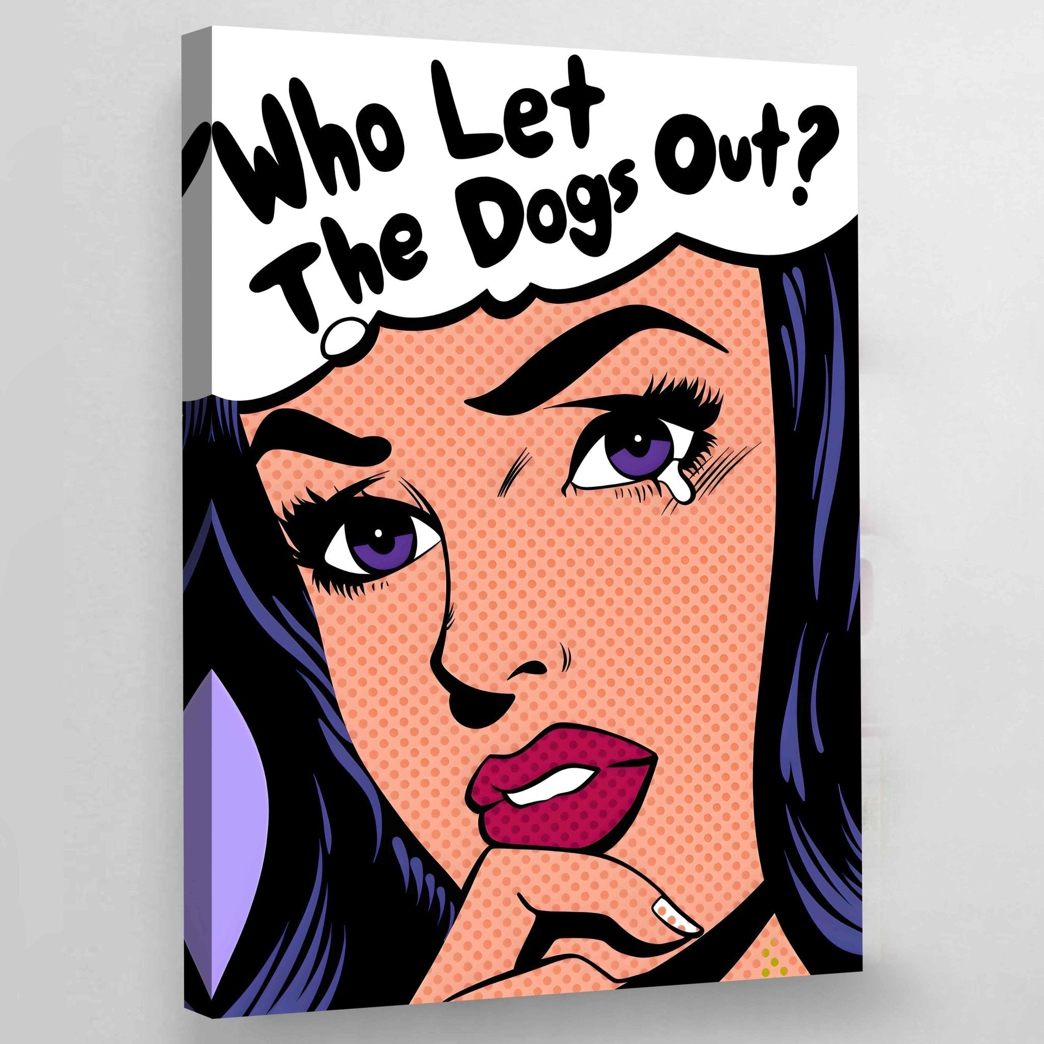 Comic Woman Pop Art Canvas